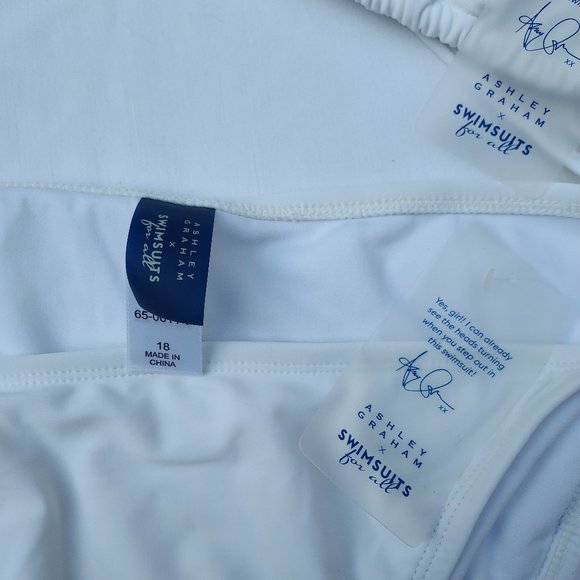 Ashley Graham x Swimsuits For All Icon White Bikini - Picture 5 of 6